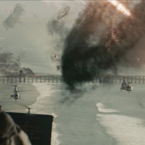 Una scena catastrofica del fantascientifico World Invasion, del 2011