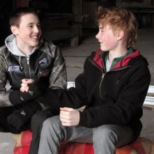 Moritz Glaser e Lukas Mrowietz nel film Der Himmel hat vier Ecken