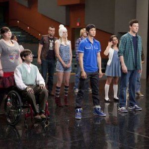 Una scena dell'episodio Born This Way di Glee