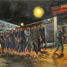 I prigionieri S21 in un'immagine del documentario Le Maitre des Forges de l'Enfer