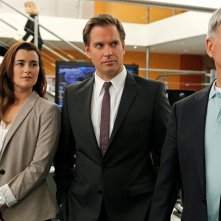 Cote de Pablo,Michael Weatherly e Mark Harmon nell'episodio Dead Reflection di NCIS
