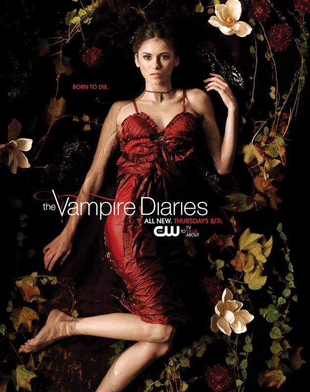 Un Character Poster Con Nina Dobrev Sdraiata In Acqua Per La Season 2 Di Vampire Diaries 201026