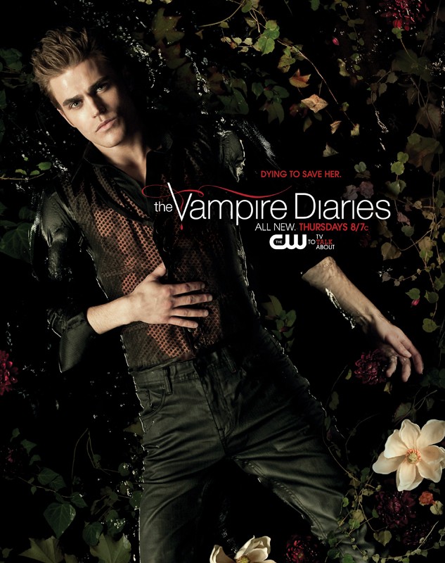 Un Character Poster Con Paul Wesley Sdraiato In Acqua Per La Season 2 Di Vampire Diaries 201027