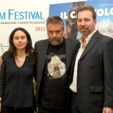 FFF 2011: Luc Besson accanto a Giulietta Fara e Oscar Cosulich, presenta Arthur 3 - La guerra dei due mondi