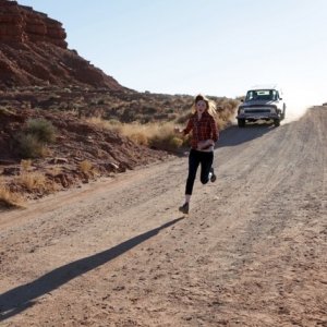 Karen Gillan in un momento dell'episodio Day Of The Moon di Doctor Who