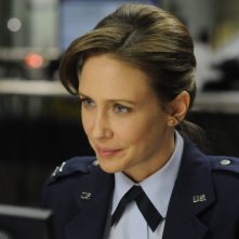 Vera Farmiga in una sequenza del film The Source Code