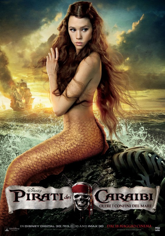 Character Poster Di Pirati Dei Caraibi Oltre I Confini Del Mare Per Syrena 201363