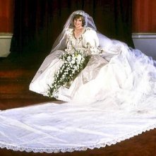 La Principessa Diana in abito da sposa