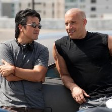 Vin Diesel con Justin Lin sul set di Fast & Furious 5