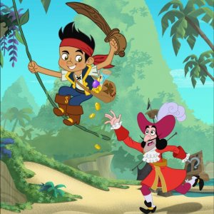 Jake e Capitan Uncino nella serie animata Jake e i Pirati dell'Isola che non c'è