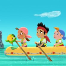 Una vivace immagine della serie animata Jake e i Pirati dell'Isola che non c'è