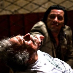 Giorgio Colangeli in una sequenza del film Tatanka