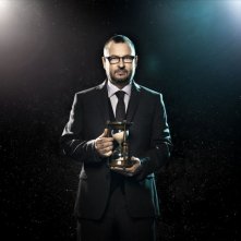 Lars Von Trier in una foto promozionale per Melancholia