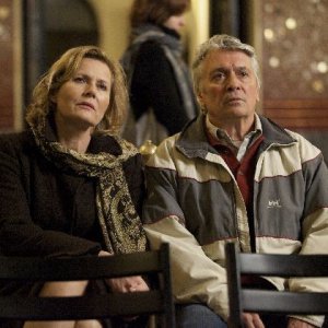 Henry Hübchen con Grazyna Szapolowska nel film Polnische Ostern