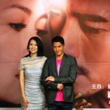 Zhang Ziyi e Aaron Kwok alla premiere del film Mo shu wai zhuan a Guangzhou