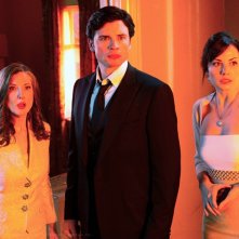 Annette O'Toole, Tom Welling e Erica Durance nell'episodio Finale di Smallville