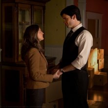 Clark (Tom Welling) parla con la madre (Annette O'Toole) nell'episodio Finale di Smallville