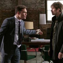 Ed Westwick e Chace Crawford in una scena dell'episodio Shattered Bass di Gossip Girl
