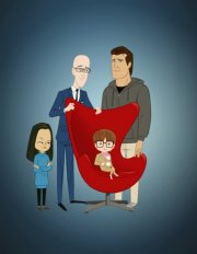 Un poster promozionale per la serie animata Allen Gregory