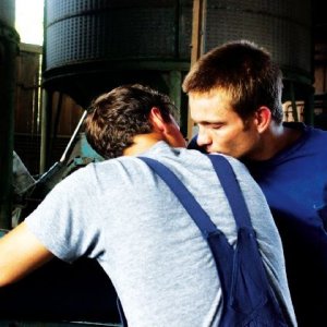 Kai Michael Müller e Lukas Steltner, protagonisti del film Harvest