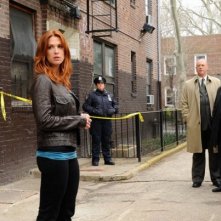 Poppy Montgomery in una foto di scena della prima stagione di Unforgettable