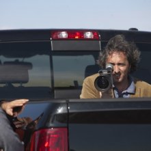 Il regista Paolo Sorrentino sul set del suo This Must Be the Place.