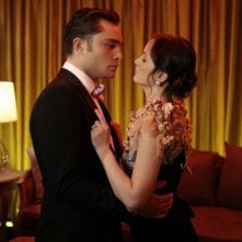 Ed Westwick e Leighton Meester nell'episodio The Wrong Kiss Goodnight di Gossip Girl