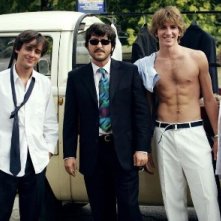 Francesco Mistichelli con Ricky Memphis, Alan Cappelli e Matteo Ripaldi nel film-tv Notte prima degli esami '82