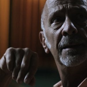 Primo piano di Paolo Perinelli dal film Et in terra pax