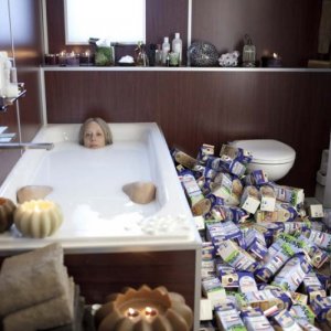 Katja Riemann in una immagine del film Die Relativitätstheorie der Liebe