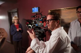 Nicolas Winding Refn sul set del film Drive (2011)