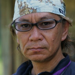 Takashi Miike sul set del film Hara-Kiri: Death of a Samuraï
