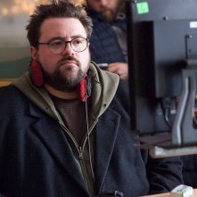 Il regista Kevin Smith sul set del film Zack and Miri
