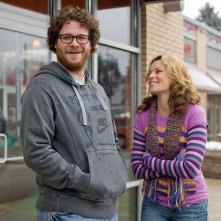 Seth Rogen ed Elizabeth Banks in un'immagine del film Zack and Miri
