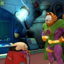 Il professor Wally con Garzooka nel film Garfield il supergatto