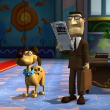 Jon Arbuckle e Odie nel film Garfield il supergatto