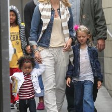 Heidi Klum con le figlie vanno a vedere un film insieme