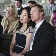 Kevin McKidd e Sandra Oh nell'episodio White Wedding di Grey's Anatomy