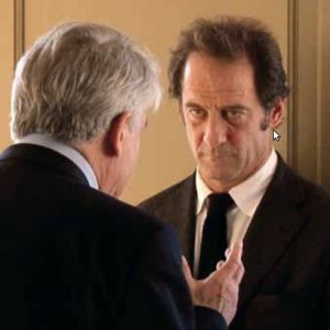 Alain Cavalier eVincent Lindon in una scena del film Pater