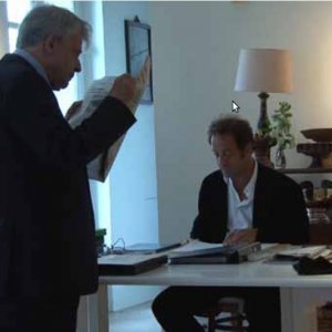 Alain Cavalier e Vincent Lindon nel film Pater