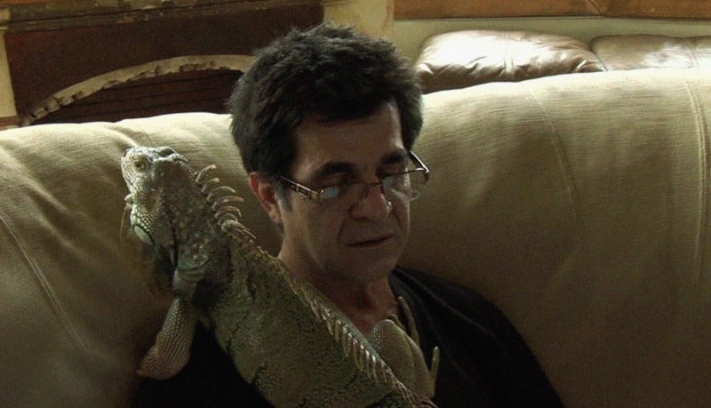 Un'immagine di Jafar Panahi nella sua pellicola In Film Nist