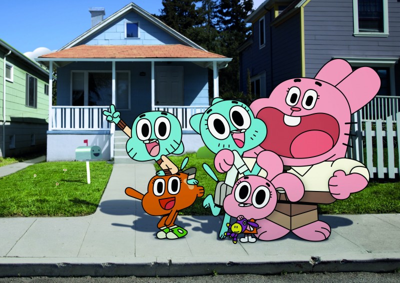 Un'immagine tratta dalla serie animata Lo straordinario mondo di Gumball