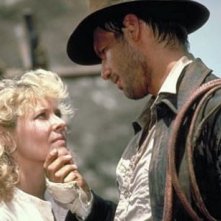 Harrison Ford e Kate Capshaw in una scena di Indiana Jones e il tempio maledetto