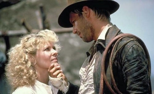 Harrison Ford e Kate Capshaw in una scena di Indiana Jones e il tempio maledetto