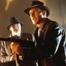 Sean Connery e Harrison Ford in una scena di indiana Jones e l'ultima crociata