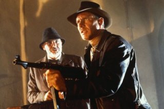 Sean Connery e Harrison Ford in una scena di indiana Jones e l'ultima crociata