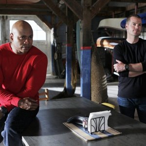 LL Cool J, Chris O'Donnell in una scena dell'episodio Plan B di NCIS: Los Angeles