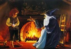 Un'immagine tratta dal film di animazione Il signore degli anelli di Ralph Bakshi