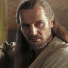 Liam Neeson è il maestro Jedi Qui-Gon Jin ne La minaccia fantasma