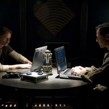 Robert Carlyle e French Stewart nell'episodio Alliances di Stargate Universe